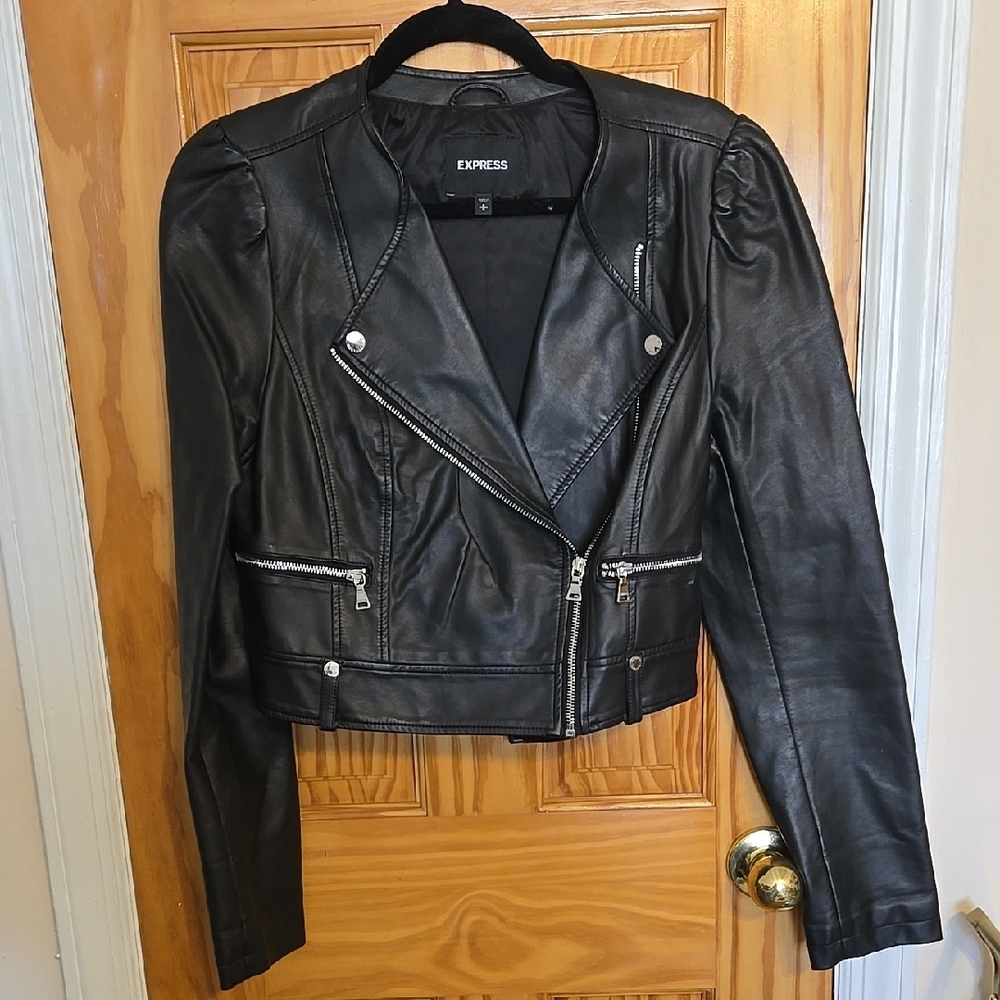Express Black Leather Jacket